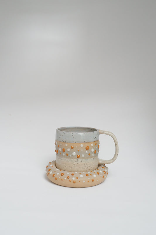 Caramel & Pumpkin Mug with Coaster