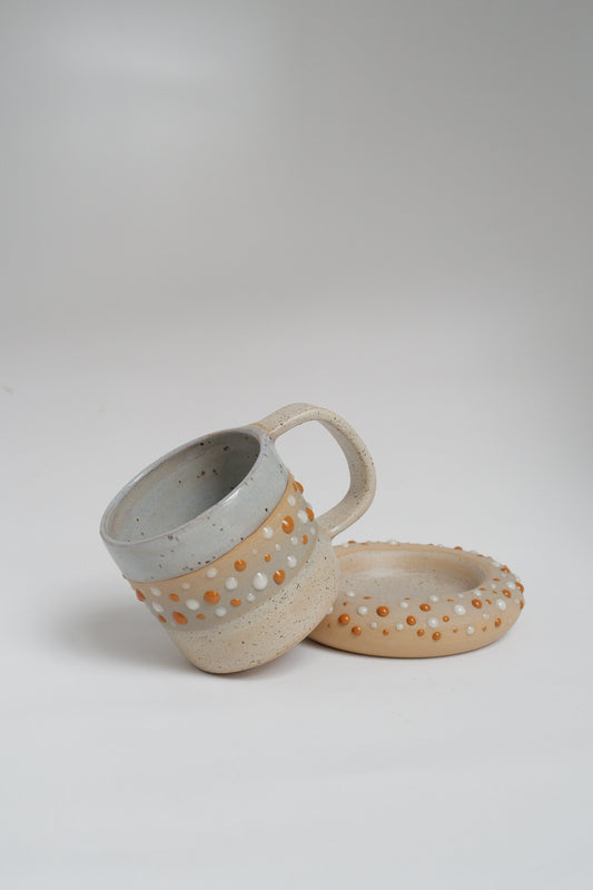 Caramel & Pumpkin Mug with Coaster