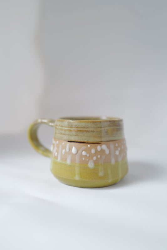 Dot Band Mug – Olive Glaze